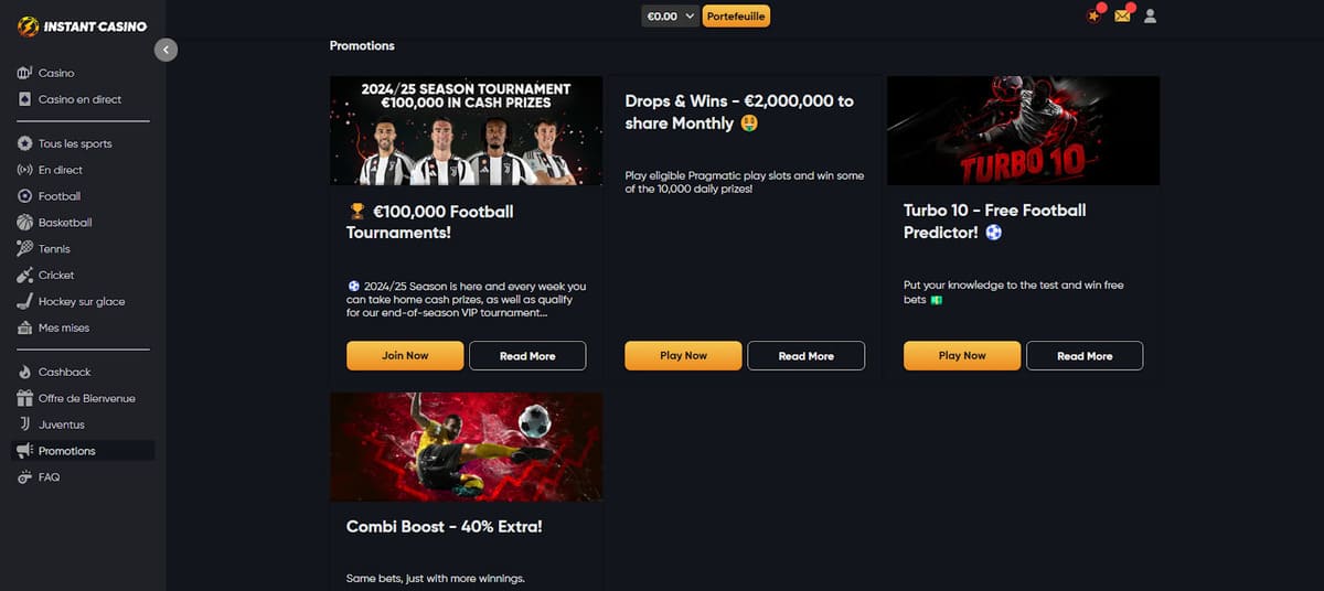promotions Instant Casino