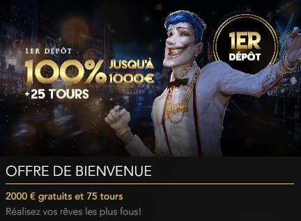 Bonus bienvenue Joka Casino