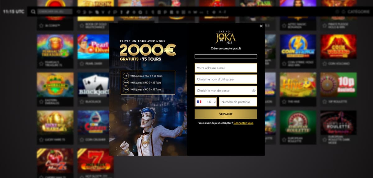 Inscription Joka Casino