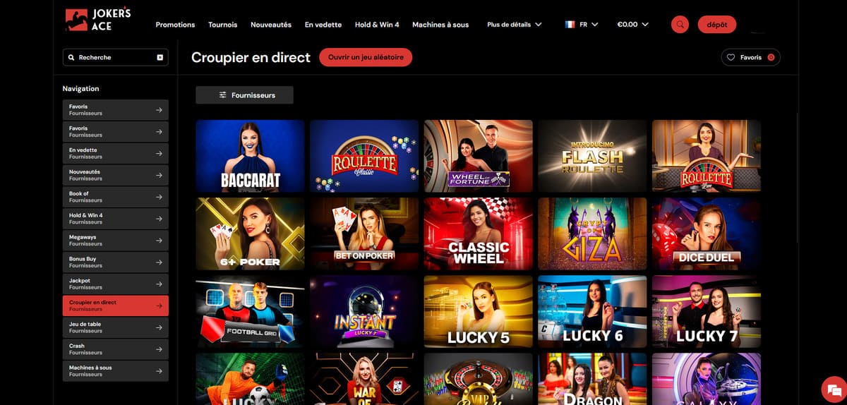 Live Jokers Ace Casino