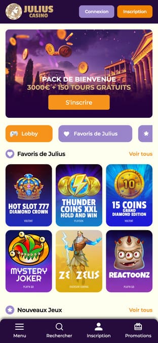 Julius casino application