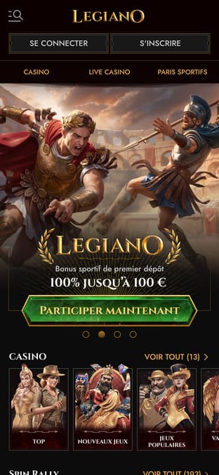 Legiano Casino application Legiano Casino application
