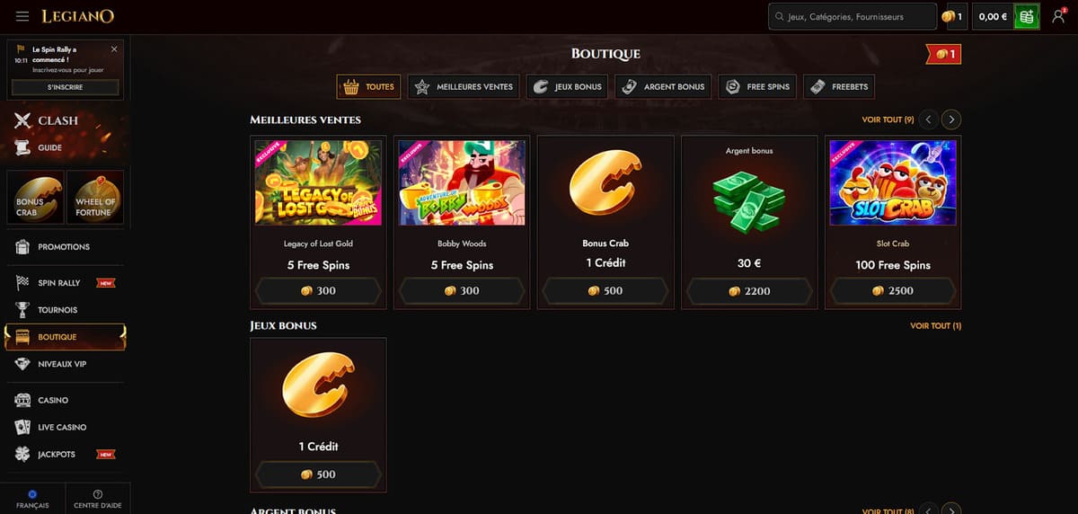 Boutique Legiano Casino