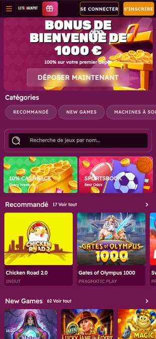 Lets Jackpot Casino Application