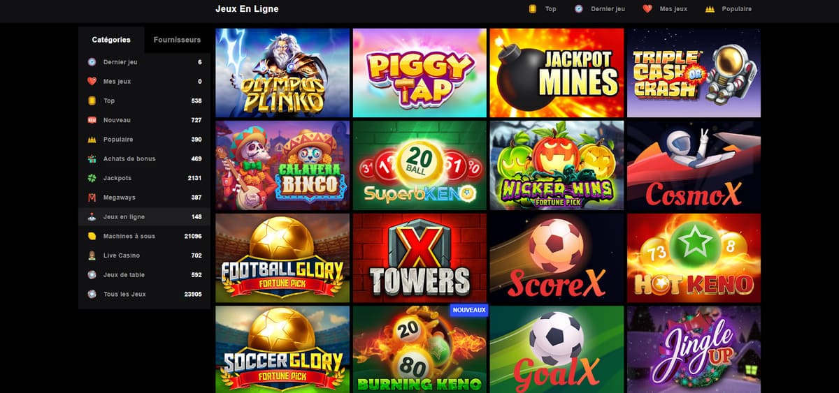 Jeux en ligne Librabet