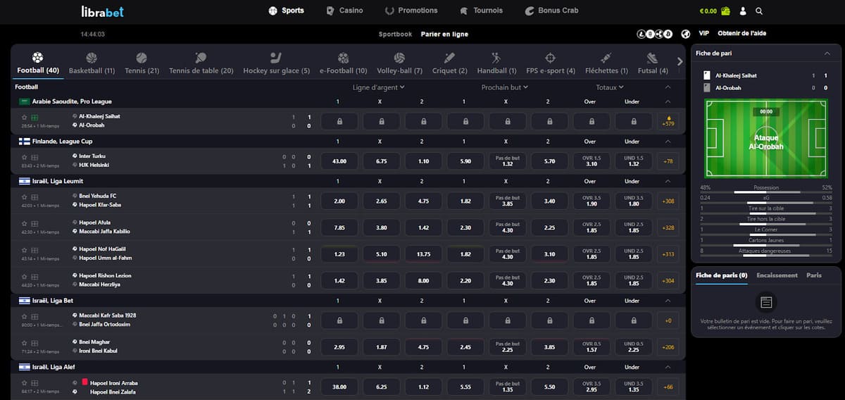 Pari en ligne Librabet