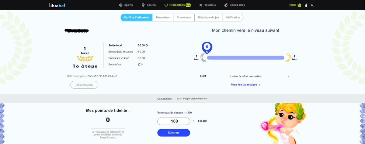 Profils utilisateur Librabet