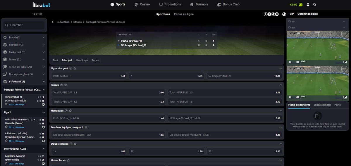 Sportbook principal Librabet