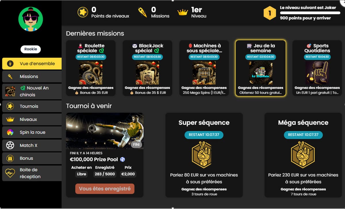 programme fidélité Lucky Block