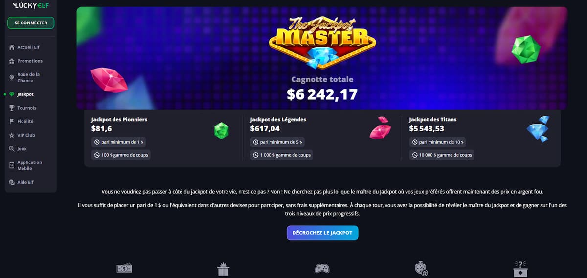 jackpots Lucky Elf Casino