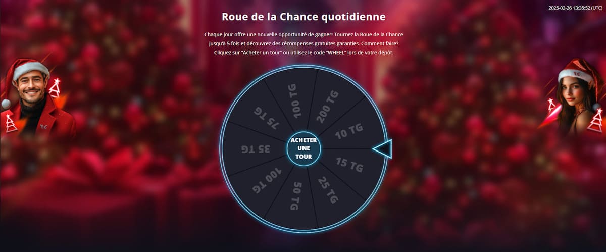 roue de la chance Lucky Elf Casino