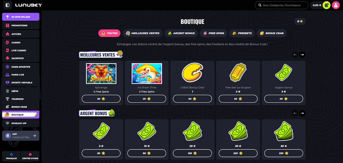 Boutique Lunubet Casino