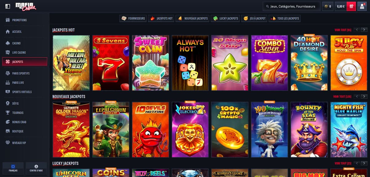 Jackpots Mafia Casino