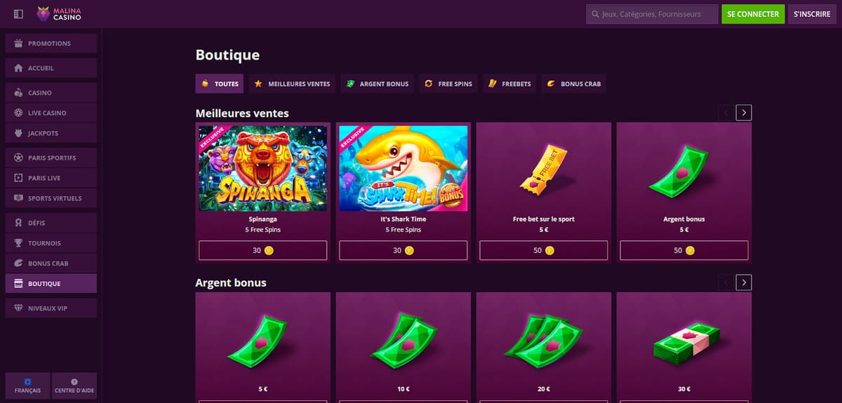 Boutique Malina Casino