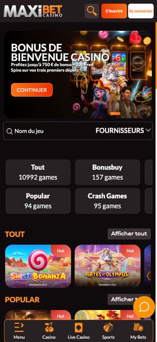 MaxiBet Casino Application MaxiBet Casino Application