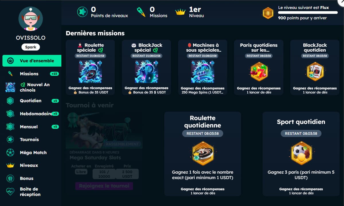 missions Mega Dice Casino