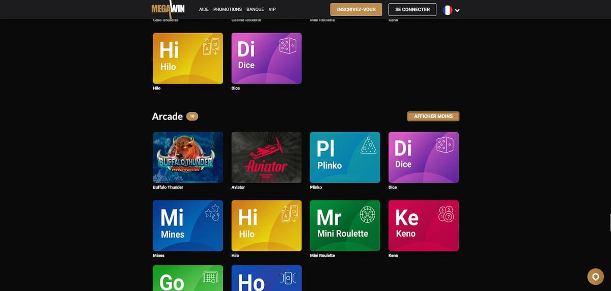 Arcade Mega Win Casino