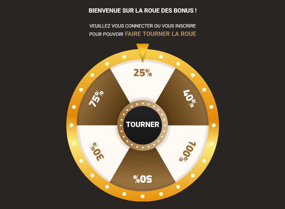 Roue bonus Mega Win Casino