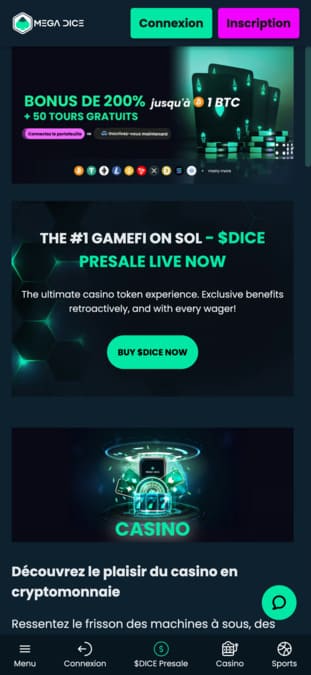 Mega Dice Casino application Mega Dice Casino application