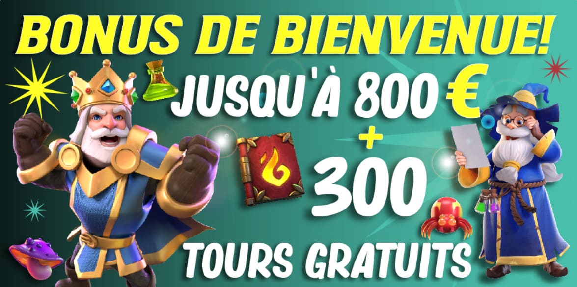 Bonus de bienvenue Merlin Casino