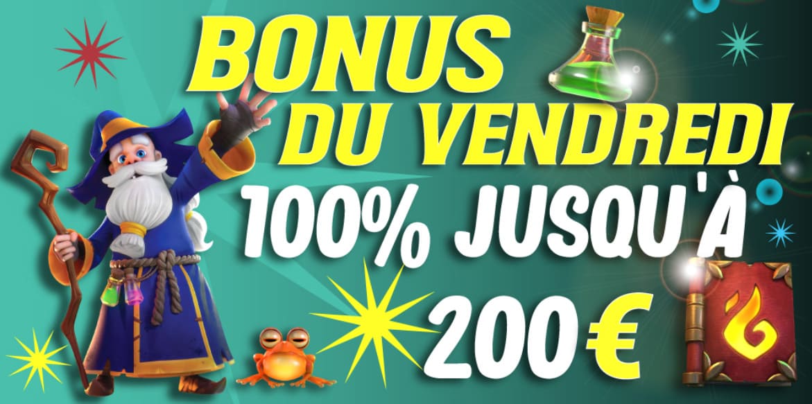 Bonus vendredi Merlin Casino