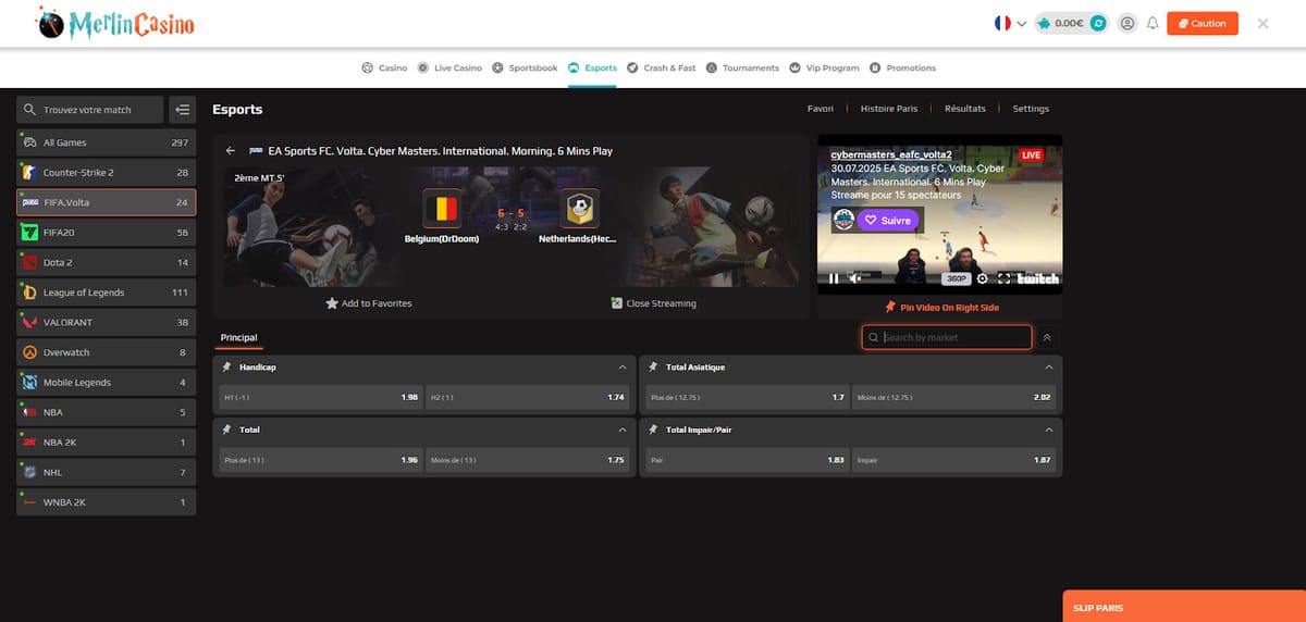 Esports Merlin Casino