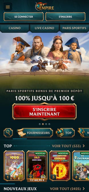 My Empire Casino application