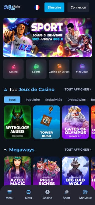 MyStake Casino application