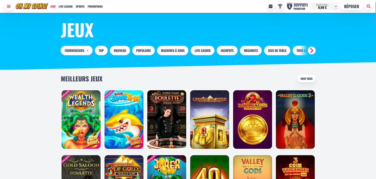 Slots OhMySpins Casino