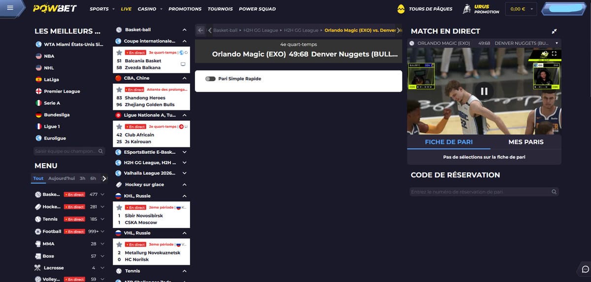 Paris live Powbet Casino