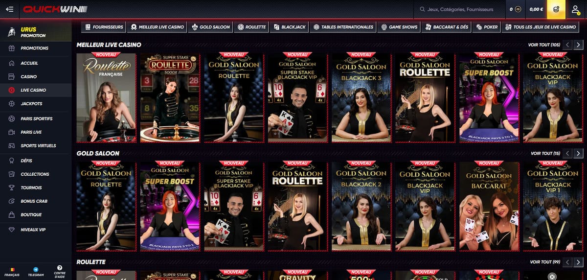 Live Quickwin Casino