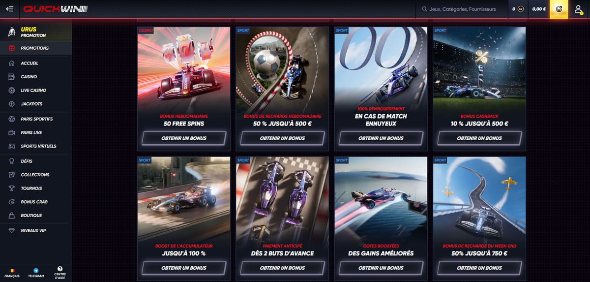 Promos Quickwin Casino