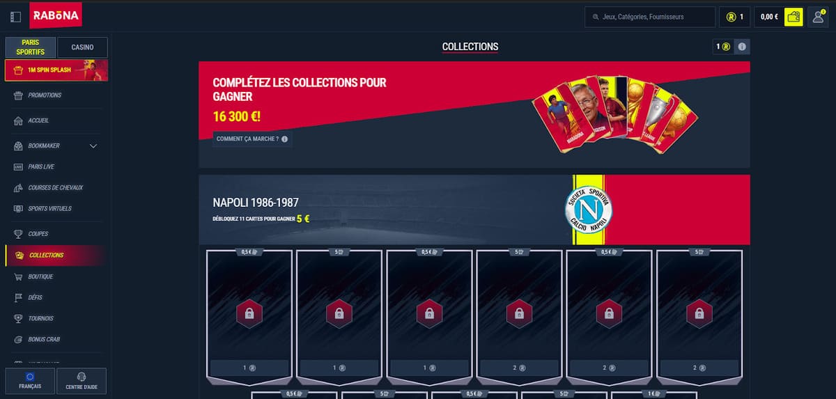 Collections Rabona Casino