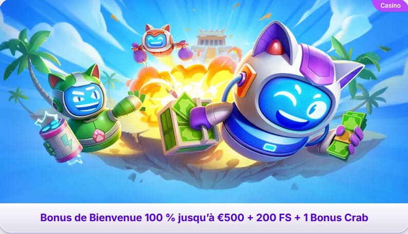 Bonus bienvenue Robocat Casino