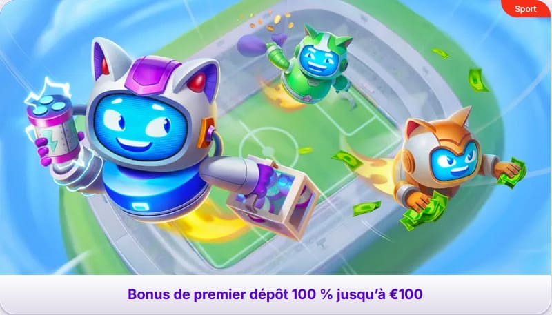 Bonus premier dépôt Robocat Casino