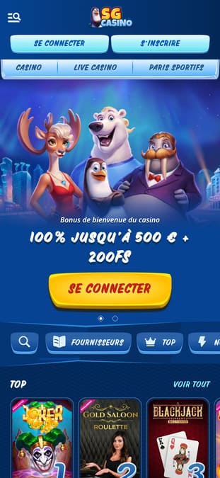 SG Casino application