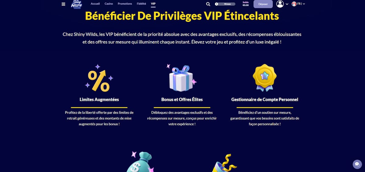 Club VIP Shiny Wilds Casino