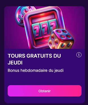 Tours gratuits jeudi Slotrush Casino