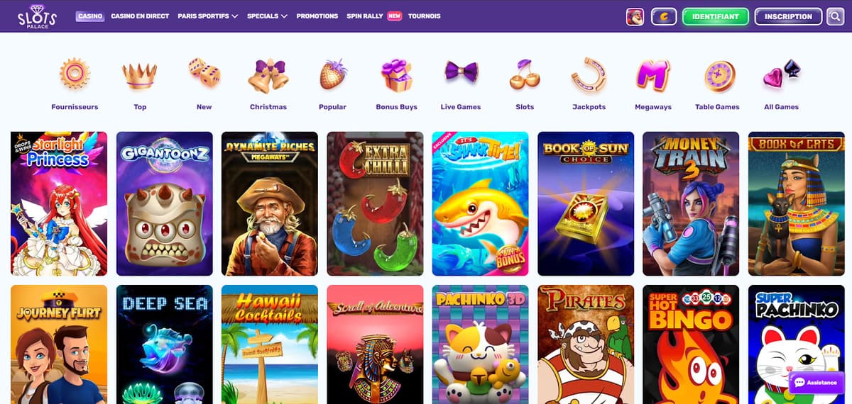 Machines à sous Slots Palace