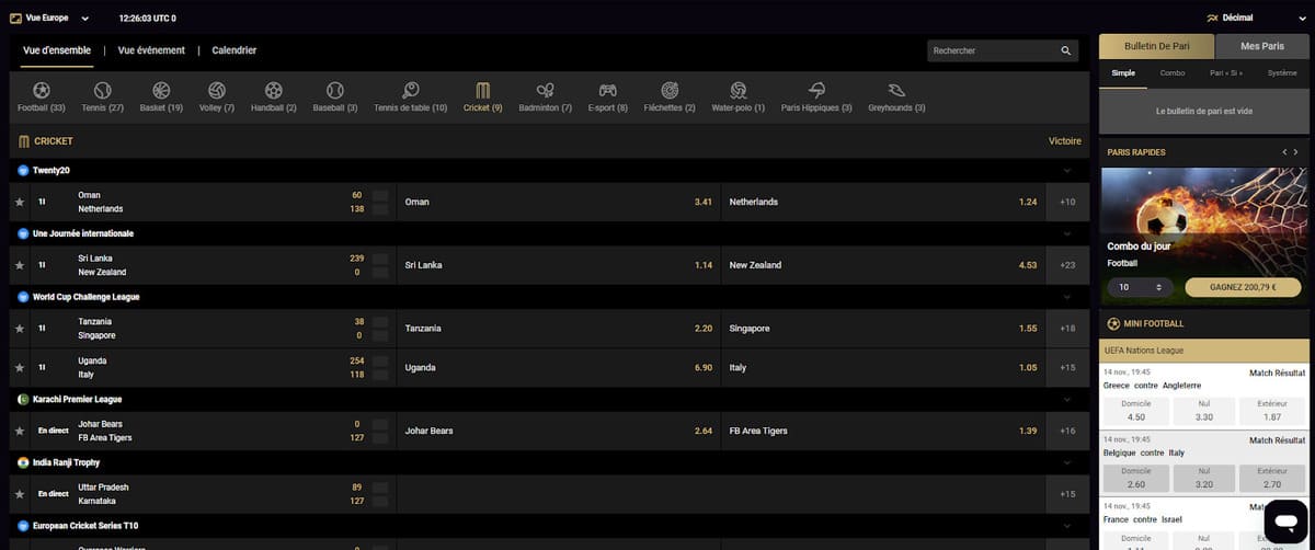 Pari en direct Slotsvil