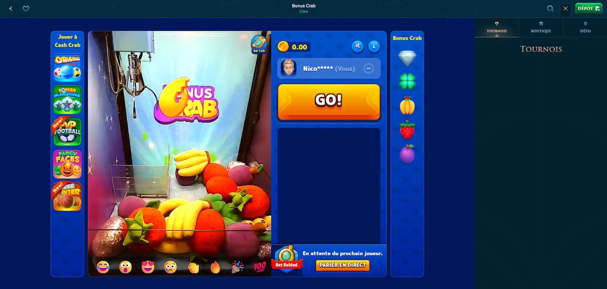 Bonus crab Slotuna Casino