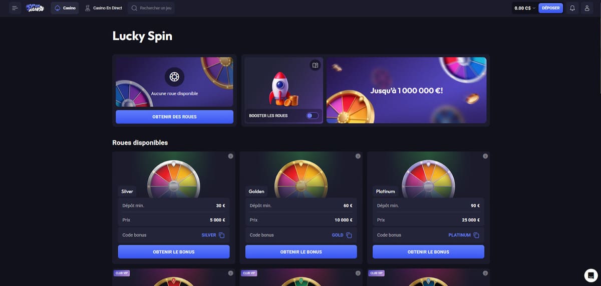 Lucky Spin Spin Aura Casino