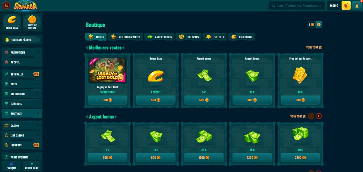 Boutique Spinanga Casino