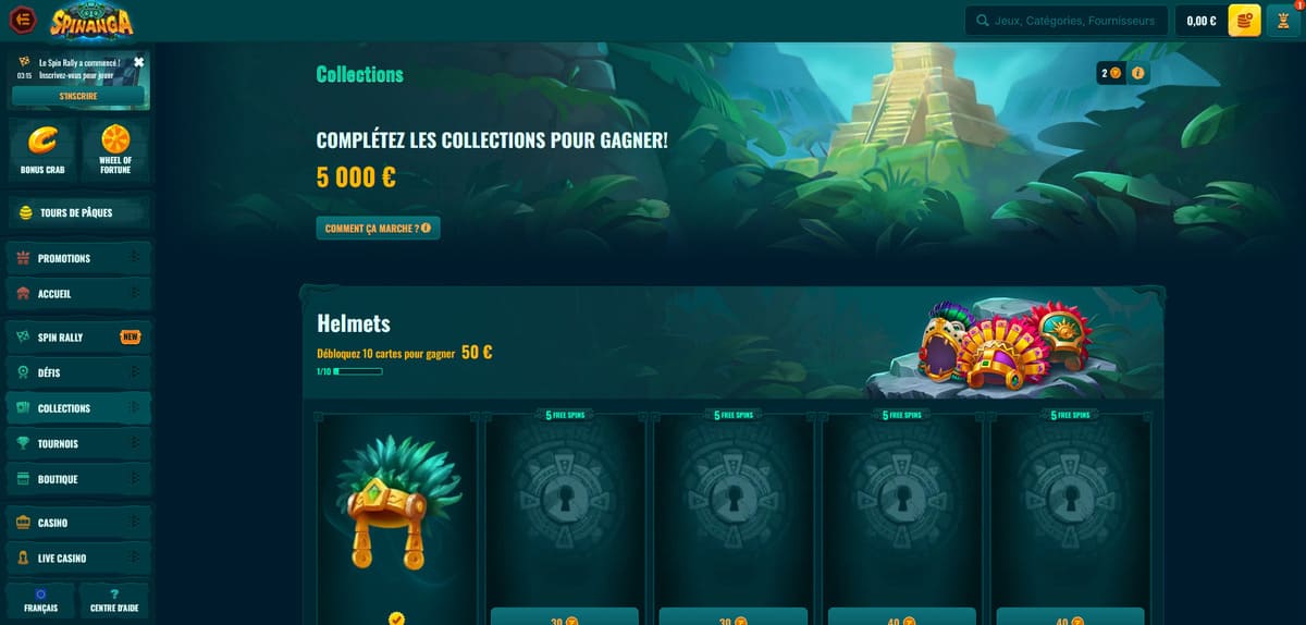 Collections Spinanga Casino