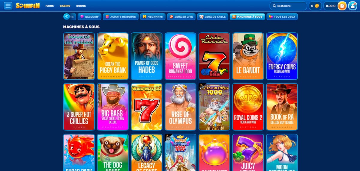 Machines à sous Spin Aura Casino