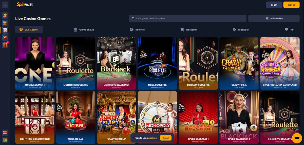 Live Spinhub Casino