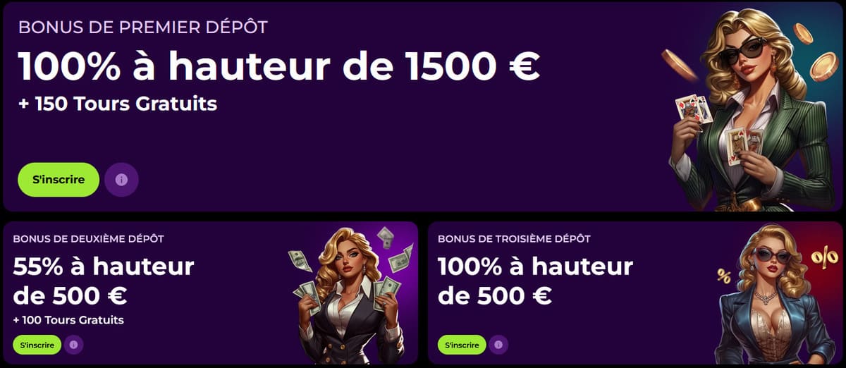 Bonus premier dépôt SpinMama Casino