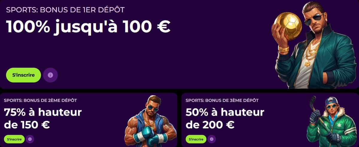 Bonus sport SpinMama Casino
