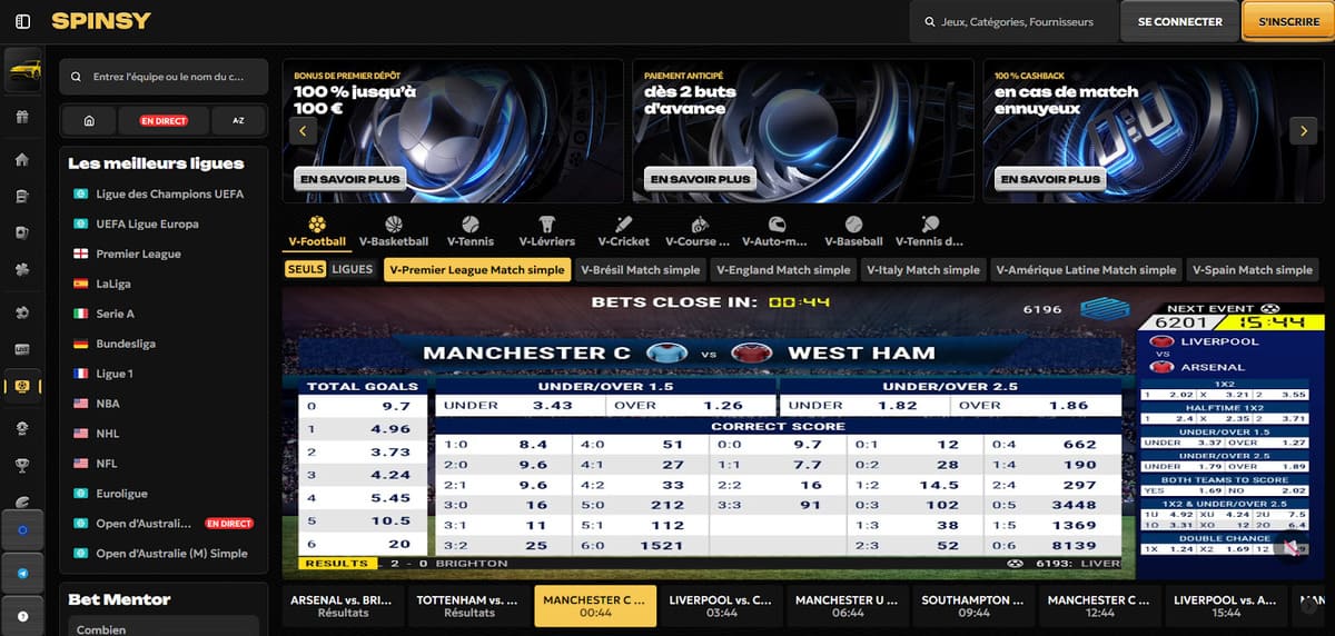 Esport Spinsy Casino