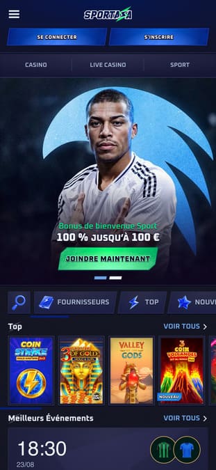 Sportaza application Sportaza application